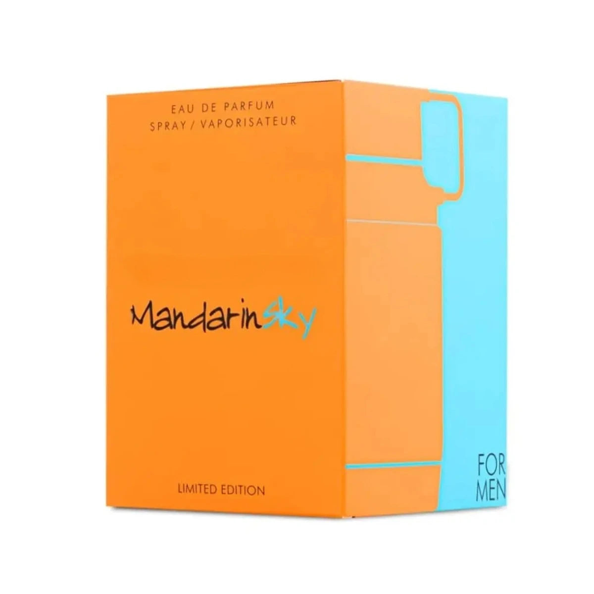 Mandarin Sky Eau De Parfum 100ml for Men Citrus Woody Cologne Mandarin Tonka Bean Ambroxan Long Lasting Attitude in Every Drop