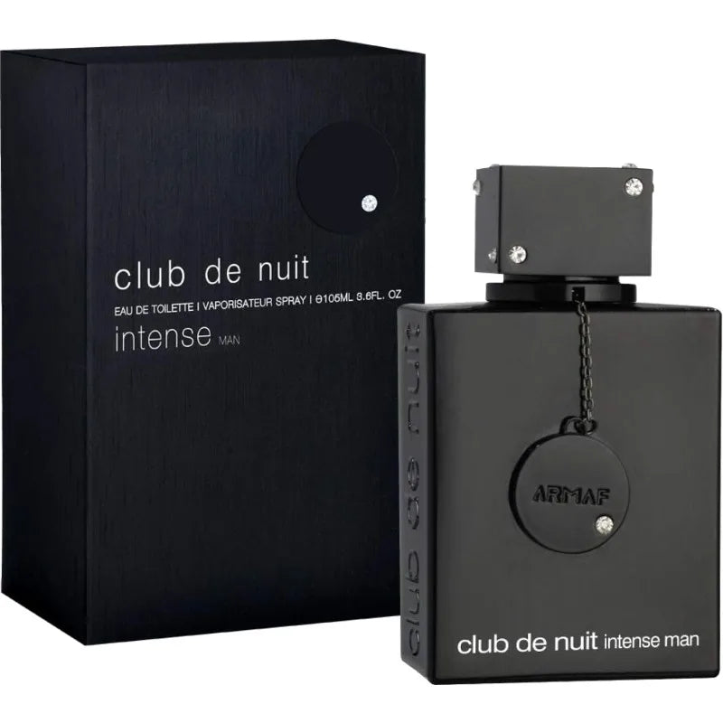 Armaf Club De Nuit Intense for Men Eau De Toilette 105 ML Original Arab Perfumes Lasting Spicy Wood Pheromones Cologne 3.6 Oz