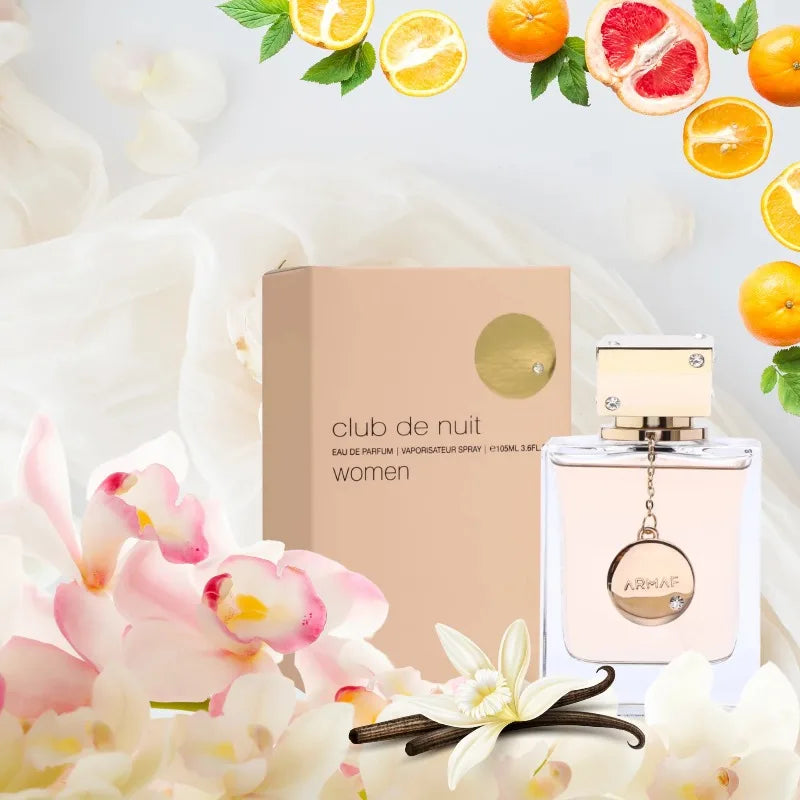 Armaf Club De Nuit Women Eau de Parfum Spray 105 ML Original Arab Perfumes Lasting Fruit Floral Pheromone Perfume 3.6 Ounce