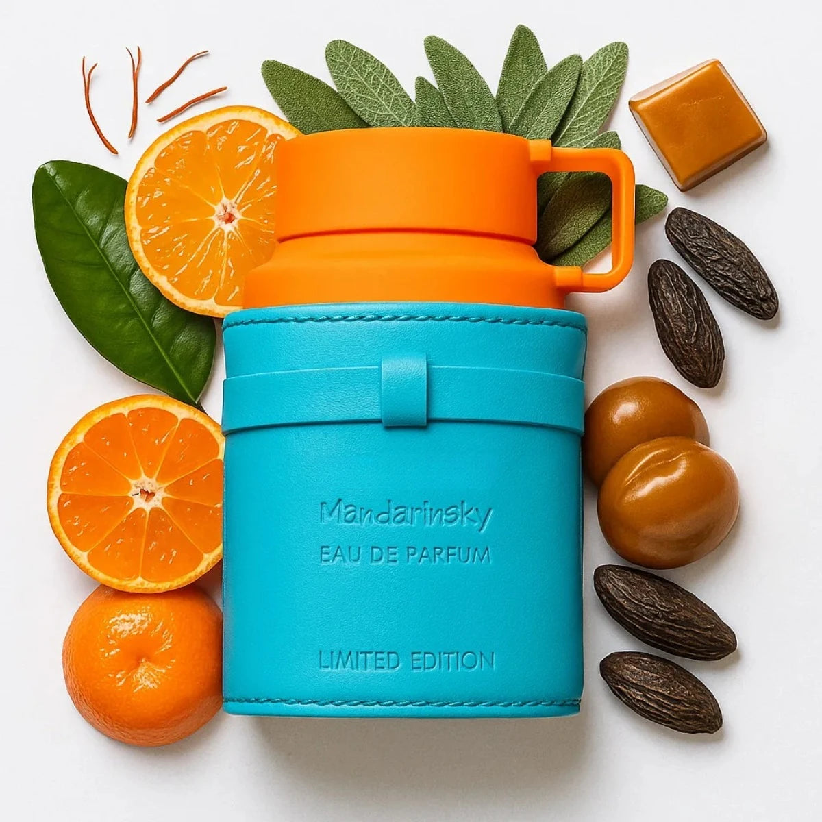 Mandarin Sky Eau De Parfum 100ml for Men Citrus Woody Cologne Mandarin Tonka Bean Ambroxan Long Lasting Attitude in Every Drop